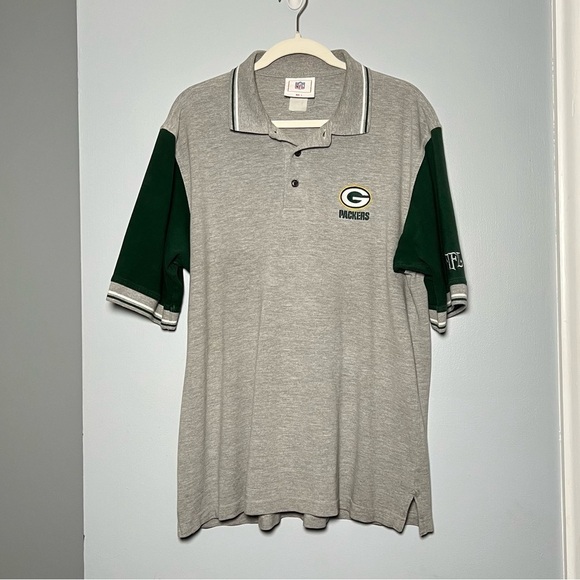 Y2K Green Bay Packers Vintage Polo Short Sleeve - Picture 1 of 6